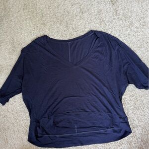 Lululemon Athletica Navy Short Sleeve Tee